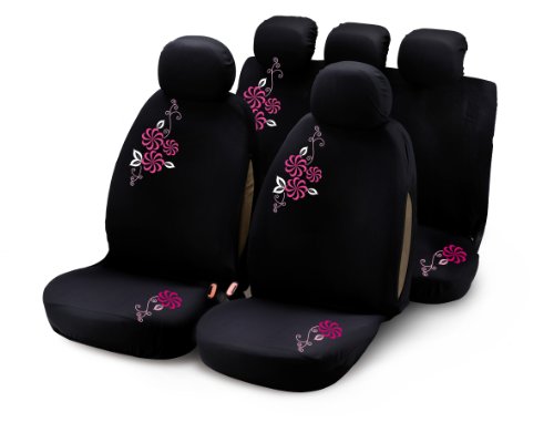 Bottari 29010 Set Completo Coprisedili per Auto, Fiore Rosa