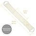 Loofah Exfoliating Back Scrubber For Shower by DigHealth, Large Size 31.61in with Long Handle, Double Side Scrubbing Strap, Body Bath Sponge with 100% Natural Luffa, Back Washer for Men and Women