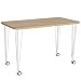 Produktbild SONGMICS Schreibtisch rollen, Computertisch, stabiler Bürotisch, Arbeitstisch für kleine Räume, ausgezeichneter Gaming- oder Laptop-Schreibtisch mit Rollen, 120 x 60 cm, LWD15WN