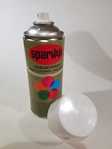 Kreidespray, Sprühkreide,Markierungsspray, 400ml, Farbton:Weiß, mit Schreibdüse
