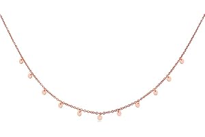 GD GOOD.designs Kette mit Coin Plättchen - Wasserfest I Boho Halskette für Damen mit 11 runden Anhängern I Plättchenkette in 18K Gold - Silber - Rosegold