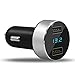 Produktbild SELUXU Car Charger,Fast Charge Metal Dual USB 4.8A Car Adapter LED Fit for iPhone X/8/7/6s/Plus, iPad Air 2/Mini 3, Galaxy S9/S8/S7 Edge LG V10/V20