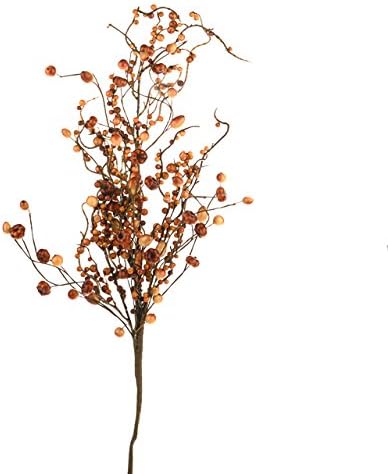 Artificial Autumn Berry Pumpkin Spray - 70cm - Decorative Autumn Foliage