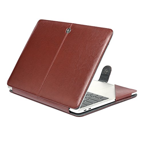 Se7enline    2 in 1  Macbook 13 Zoll PU Leder Schutzh  lle mit Glatt Weich Ber  hren PU Leder Sleeve Tasche H  lle f  r 2016  Macbook 13 Zoll Neu-Pro 