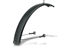 SKS GERMANY INFINITY GARDE BOUE AVANT UNIVERSEL 75 27,5" - 29" (Garde-boue de vélo, compatible avec la série de porte-bagages Infinity, aluminium/plastique), noir