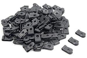 TOVOT 200PCS 1/8" R-Type Cable Clips Cable Wall Clips P Type Clips Set Wire Clips Cable Management Clips Cable Clamps for Wire Mounting