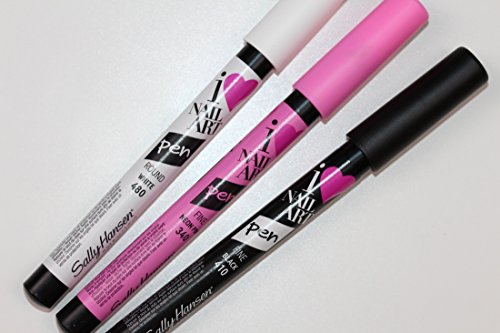 X4 UNITS Sally Hansen I Love Nail Art Pen Fine Neon Special offers