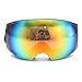 Produktbild JenNiFer Double Lens Snowboard Skibrille Magnet Uv-Schutz Anti Fog White Frame