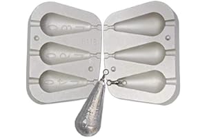 Fishing4U Molde de Pesas de Pera, 140–160-180 g, para Pesca de Carpas
