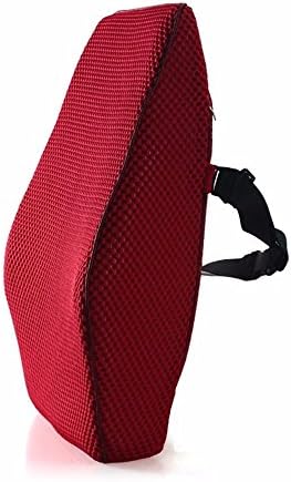 HWW Cushion The pillow with four seasons and breathable mesh car lumbar support memory cotton car lumbar support office of the lumbar back support back three-dimensional mesh,B,