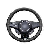 interior kia carens 2002 Altura de Elemento: 6inch KDKDKLMB Cubierta del Volante DIY Negro PU Micro Fibra de Cuero Cubierta del Volante del Coche para Kia Carens 2013 2014 2015 2016 2016 2018 2019 Accesorios