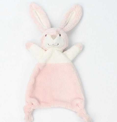 Preisvergleich Produktbild Bellecita Nettes Spielzeug, Das anzieht Rosa Baby-Trösterdecke-Kaninchen-Tröster spielt Baumwollweiches Handtuch