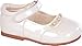Baby Girls Cream Patent Diamond Shoes
