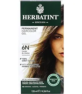 Herbatint Permanent Herbal Haircolour Gel 6N Dark Blonde - 135 ml - Pack of 1