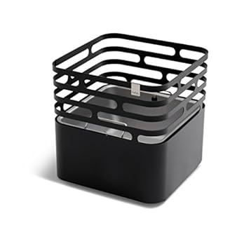 Hfats Cube Feuerkorb Grill Hocker Feuerstelle Feuerkorb Edelstahl Schwarz Feuerschale Garten Terrasse