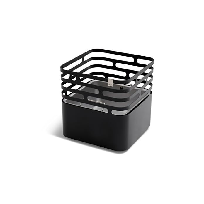 Hfats Cube Feuerkorb Grill Hocker Feuerstelle Feuerkorb Edelstahl Schwarz Feuerschale Garten Terrasse