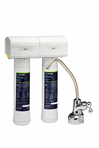 ECOPURE ECOP20 Filtros de Agua para Instalar Debajo del Fregadero, Blanco