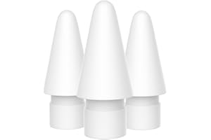 Tucana Pen Tips Compatible for iPad Pencil 1st & 2nd Generation (3-Pack) (White)