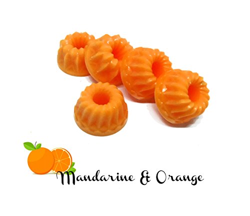 Mandarine - Orange | 5er Set Duftkerzen/ Duftmelt/ Duftwachs für Aroma- & Duftlampe