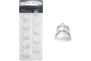 HEARING360 10 Cupole Cupoline Power Minifit per Apparecchi Acustici Oticon (S (8 mm))