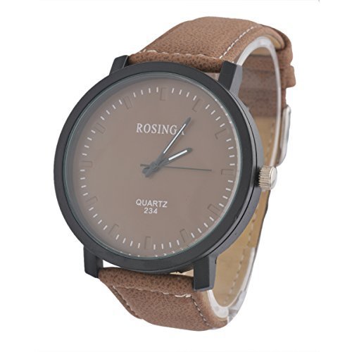 Souarts Damen Kaffeebraun Mattglasbirne Armbanduhr Armreif Uhr mit Batterie Zifferblatt Souarts Damen Kaffeebraun Mattglasbirne Armbanduhr Armreif Uhr mit Batterie Zifferblatt