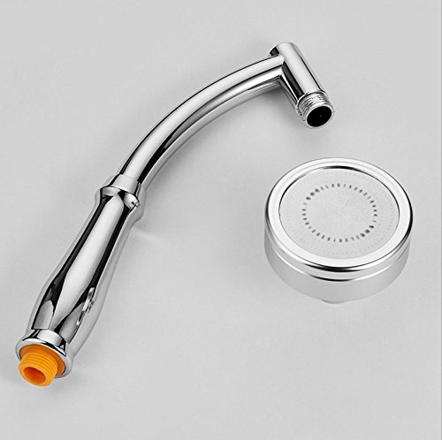 ke1aip Aluminium Duschkopf High Pressure Wasserspar Handbrause Düse Handbrause mit 1,5 m langen Schlauch und Halterung - 6