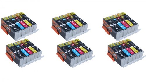 Start – 30 XL Ersatz Chip Patronen kompatibel zu Canon PGI-550BK XL Schwarz, CLI-551BK XL Foto-Schwarz, CLI-551C XL Cyan, CLI-551M XL Magenta, CLI-551Y XL Gelb für Canon Pixma iP7250, iP8750, iX6850, MG5450, MG5550, MG6350, MG6450, MG7150, MX725, MX925