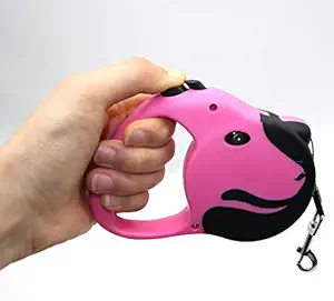 A+a Pets Retractable Leash for Pet (with Lock-Unlock Technology) (5 metres, Pink), Pink, Large, 90 g