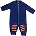 Fred's World by Green Cotton Baby Boys Velvet suit Footies, Blue (marine 019395301), 6 - 9 Months