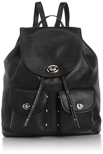 black and gold backpack women's