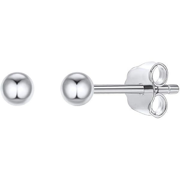 Boucles D'Oreilles Double Boules Givrées - Argent Plaqué Or Rose, Neuf Avec Étiquettes