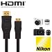 Produktbild Nikon D3300, D610, D7100, D5300 Digital Kamera HDMI Mini TV Monitor 3 m Kabel das High Speed HDMI-Kabel verbindet die Nikon Kamera an jede TV mit einem HDMI-Anschluss.
