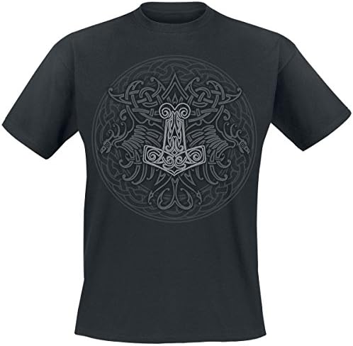Celtic Viking Shield T-Shirt Black M