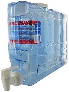 Arrow Plastics 1.25 Gallon Slimline Beverage Container in Clear - 2 Count