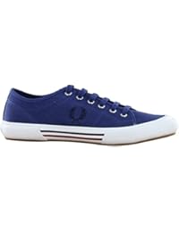 Fred Perry Vintage Tennis Canvas Navy Mens Trainers