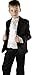 5-Piece Boys Black & Cream Suit
