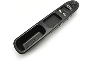 3T6B Botonera Elevalunas para Manual Coche, 6554.QC Frente Ventana Lateral Regulador, Dominar Interruptor de Ventana (Gris)