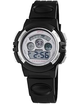 Sportline digitale Kinderuhr mit Licht-, Alarm- und Stoppfunktion und einem hochwertigen Quarzwerk - 10000280005...