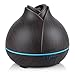 Produktbild Lagute Essential Oil Aroma Diffuser, Floral Aroma Ultrasonic Mist Humidifier 400ML Air Freshener, 7 Color 4 Timer 2 Mist Level Auto Shut-Off for Home Yoga Office Spa Baby Room, Brown Wood Grain (braun)
