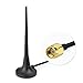 Produktbild Eightwood RP-SMA Antenne 3.5dBi WLAN Router RP-SMA Stecker WLAN Antennenanschluss mit Magnet Standfuß 3m 9.8ft Kabel für 2G 3G 4G LTE GSM WLAN Bluetooth HSDPA UMTS DCS Wifi Funknetze