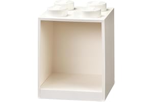 Room Copenhagen Mensola mattoncini LEGO 4 manopole, Bianco, 4 Bottoni