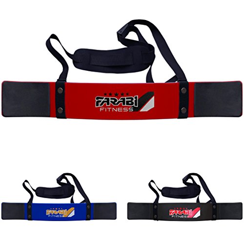 Farabi Fitness - Banda para los bíceps, para Levantamiento de Peso, Color Rojo