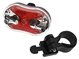 Back Bright 9 LED Bike Bicycle Rear Light Wide Beam 7 Mode - FREE BATTERIES