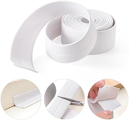 BALLSHOPUK 320cm x 3.8cm Waterproof Moistureproof Seam Tape Bathroom Kitchen Wall Edge Self Adhesive Sealant Tape
