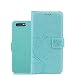 Produktbild Huawei P10 (Nicht Lite) Hülle, Huawei P10 Schutzhülle, Alfort Carving Lederhülle Fashion Design Premium PU Leder Hohe Qualität Tasche Case Cover Kasten Abdeckung Wallet für Huawei P10 5.1" (Nicht Lite)Smartphone Funktion Standfunktion Unterstützte Telefone und Magnetverschluss mit Schmetterling ( Grün )