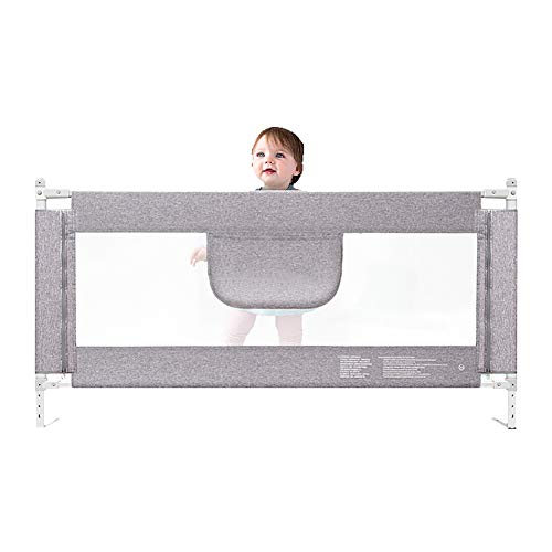 Preisvergleich Produktbild Grau Höhenverstellbare Leitschiene für acht Gänge Höhenverstellbares Baby-Höhenverstellbares Höhenverstellbares 68-90cm Höhensicherungsgerät (größe : 180cm)