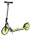Produktbild STAR-SCOOTER® Original Premium Pro Sport Alu City Tretroller Kickscooter faltbar und Dein treuester Begleiter auch auf dem Schulweg mit Ständer sowie Trageriemen und Bremse für Kinder und Erwachsene ab ca. 6 -7 Jahre  205mm Deluxe Cruising Edition  Schwarz & Grün