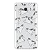 Produktbild Galaxy J5 2016 Hülle, Samsung Galaxy J5 (2016) Schutzhülle, Edaroo Cartoon Weiß Pferd Muster Weich Backcover Schutzhülle Durchsichtig Flexibel Klar Transparent Gel Silikon Tpu Hülle Superdünn Stoßfest Tasche Etui Bumper für Samsung Galaxy J5 (2016)