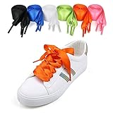 Los cordones de seda están hechos de satén de alta calidad, súper suaves y de moda, alegran tus zapatillas, zapatillas, botas, etc.
