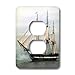 Price comparison product image 3dRose LSP_38112_6"USS Navy Constitution Ship 2 Plug Outlet Cover